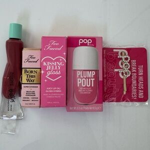 Too Faced Lip Bundle NEW Gloss Lip Oil Plumper Physicians Formula